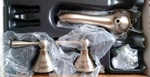 Moen Kingsley Brushed Nickel 2 Handle Widespread Lavatory Faucet W/waste T6105BN. Fixed Price $175.00.