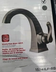 Delta Bathroom Faucet Venetian Bronze Fonish Single Hole 15741LF-RB. Fixed Price $89.00.