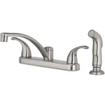 Oakbrook Coastal Kitchen Faucet Two Handle Brushed Nickel. Fixed Price $69.99.