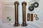 Elizabethan Classics 6RMNSN 6" Claw Foot Tub Faucet Riser Set, Satin Nickel. Fixed Price $30.00.