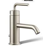 Kohler K-14402-4A-BN Purist Bathroom Sink Faucet Popup Drain Brushed Nickel New. Fixed Price $378.10.