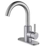 Roddex Wet Bar Sink Faucet, Stainless Steel 360 Swivel Mixer With Hole Cov. Fixed Price $53.76.