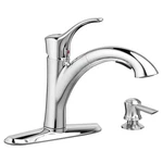 American Standard Mesa One Handle Polished Chrome Pull Out Kitchen Faucet. Fixed Price $116.17.
