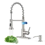 Lufeidra Kitchen Faucet With Pull Down Sprayer And Soap Dispenser, High Arc S.... Fixed Price $53.03.