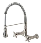 Kingston Brass GS124.AX Heritage 1.8 Gpm Wall Mounted Widespread - Nickel New. Fixed Price $450.00.