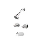 Pfister Pfirst Series Two Handle Bathtub & Shower Faucet Trim - Polished Chrome. Fixed Price $235.76.