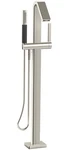 Kohler Loure Floor Mount Tub Filler Polished Nickel Handshower - Box Damage. Fixed Price $1810.09.