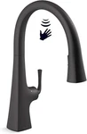 Kohler Graze Touchless Pulldown Kitchen Faucet K-22068-BL Matte Black Finish. Fixed Price $341.95.
