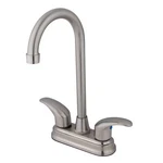 Kingston Brass KB6498LL 4" Center Bar Faucet, Manual, Mount, 2 Hole. Fixed Price $112.14.