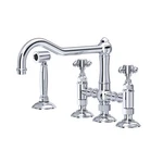 Rohl A1458XMWSAPC-2 Acqui Bridge Kitchen Faucet With Side Spray Polished Chrome. Fixed Price $1161.00.