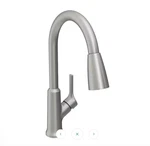 Elkay LK1410LS Single-handle Pull-down Spray Kitchen Faucet ( Lustrous Steel ). Fixed Price $68.00.