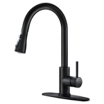Black Kitchen Faucets With Pull Down Sprayer Sink Ou.... Fixed Price $57.81.