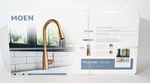 Moen Maureen 87493BG Brushed Gold 1 Handle High Arc Pulldown Kitchen Faucet. Fixed Price $108.87.