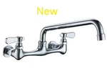 Bwe Kitchen Faucets 2-HANDLE Wall Mount W/ 8-INCH Swivel Spout Polished Chrome. Fixed Price $49.99.