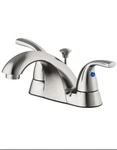 Seasons Anchor Point Two Handle Lavatory Faucet Brushed Nickel 412396 New Box. Fixed Price $20.00.
