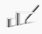 Kohler Compased Deck Mount Bath Faucet With Handshower. Fixed Price $149.99.