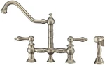 Whitehaus WHKBTLV3-9201-NT Nickel Vintage Iii Plus 1.5 Gpm Widespread Faucet. Fixed Price $784.00.