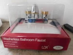 Ldr Washerless Double Handle Decor, Bath Faucet W/pop-up All Brass Construction. Fixed Price $30.00.