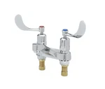 T&s Brass B-0837-01 4" Deck Mount, Self-closing Faucet With Spout Sprayface. Fixed Price $134.99.