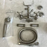 Newport Brass Tub Filler W/ Handshower Satin Nickel Exposed 934/15S C2. Fixed Price $239.99.