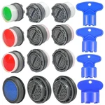 Faucet Aerator Kit 12PCS, Replacement Inserts W/ Removal Key M16.5 24MM. Fixed Price $12.65.