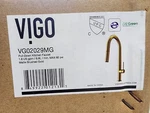 Vigo Greenwich VG02029MG Pull-down Sprayer Kitchen Faucet Matte Brushed Gold. Fixed Price $129.96.
