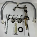 Moen Weymouth TS42114 Double Handle Widespread Bathroom Faucet Polished Nickel. Fixed Price $199.99.