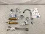 Zurn Z831B4-XL-3F Gooseneck Kitchen/bathroom Faucet Mounting Holes. Fixed Price $175.00.