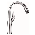 Blanco 442037 Artona 1.5 Gpm Single Hole Pull Down Kitchen Faucet, Stainless Ste. Fixed Price $275.00.