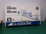 Glacier Bay Polished Chrome Kitchen Faucet 2 Handle 833-143G. Fixed Price $26.99.
