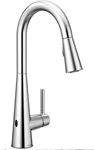 Moen Sleek Touchless One Handle Motion Pull-down Sprayer Faucet Chrome 7864EWC. Fixed Price $170.00.