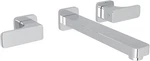 Rohl Quartile Wall Mounted Lavatory Bathroom Faucet Trim Polished Chrome Finish. Fixed Price $319.95.