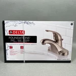 Delta Single Handle Centerset Bathroom Faucet (B510LF-SSPPU-ECO) Brushed Nickel. Fixed Price $45.00.