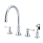 Kingston Brass KS279.BLBS Governor 1.8 Gpm Widespread Kitchen - Chrome. Fixed Price $292.47.