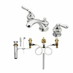 New Moen Monticello 8" Widespread Faucet 4570 Chrome With Valve 84240. Fixed Price $399.95.
