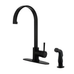 Kingston Brass LS871.DLSP Concord 1.8 Gpm Hole Kitchen Faucet - Black. Fixed Price $422.47.