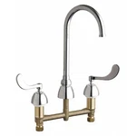 Chicago 786-GN2FCABCP Gooseneck Kitchen/bathroom Faucet, Manual, 8". Fixed Price $347.99.
