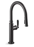Kohler Edalyn Mgee K-28358-BL Pull Down Spray Kitchen Faucet Matte Black New Box. Fixed Price $498.00.