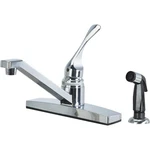 Home Impressions 1-HANDLE Lever Non-metallic Kitchen Faucet With Chrome Spray,. Fixed Price $42.86.