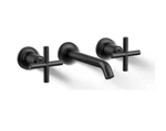 Kohler K-T14413-3-BL Widespread Wall-mount Bathroom Sink Faucet Matte Black New!. Fixed Price $552.26.