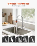 Faucet Aerator, 360 Swivel Kitchen Sink 5-FUNCTION 5-FLOW Spraye. Fixed Price $20.48.