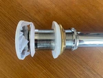 Ultra Faucets UFP-1003 Chrome Plated Push Pop-up Lavatory Drain W/o Overflow. Fixed Price $30.00.
