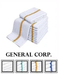 60 Gold Stripe Super Bar Mop Kitchen Resturant Cleaning Towels 33OZ. Fixed Price $47.66.