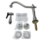 Signature Hardware 394336 Helena Widespread Kitchen Faucet - Brushed Nickel. Fixed Price $164.90.