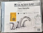 Glacier Bay Builders 8 In. Wide Double-handle High-arc Bathroom Faucet Chrome. Fixed Price $45.00.