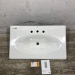 Kohler Impressions Cast Iron 37" Vanity Top Bathroom Sink White K-3051-8-0. Fixed Price $449.99.