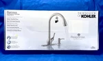 Kohler K-R78035-SD-VS Barossa Touchless Kitchen Faucet Stainless Nob. Fixed Price $240.00.