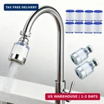 2 Pack Sink Water Faucet, Universal 360 Rotating Bathroom Filter,. Fixed Price $16.23.