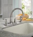 Moen Brecklyn 87102 2-HANDLE Standard Kitchen Faucet With Side Sprayer In Chrome. Fixed Price $79.99.