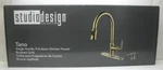 Studio Design Tano Pull Down Brushed Gold Kitchen Faucet VJU569X77AU (brand New). Fixed Price $119.95.